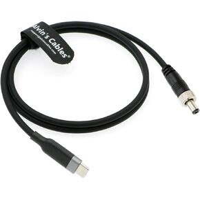 Alvin's Cables PD Type-C to Locking DC 5.5×2.5mm Fast Charging Power Cable for Atomos Ninja V, SmallHD 702 Touch Monitor 1M/39.4inches
