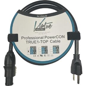 | Edison (Male) to Neutrik powerCON TRUE1-TOP Cable (6 Feet)
