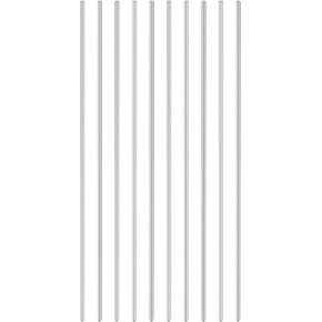 304 Stainless Steel Solid Round Rod, [for Drift Punches Various Shaft DIY Craft Model Plane Model Ship Model Cars] - 2mmx75mm / Silver Tone / 20 Pcs