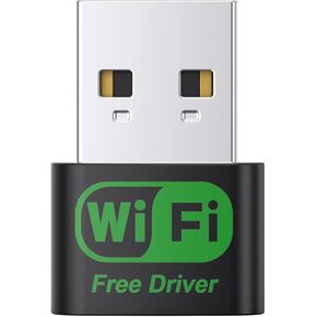 150M USB WiFi Adapter, Plug-n-Play, Built -in high -gain Antenna, USB Adapter Suitable for PC Desktop Laptop Windows11/10/8/7/XP.