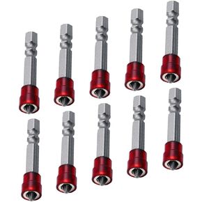 10Pcs PH2 Phillips Screwdriver Bit 50mm Magnetic Cross Head Drywall Screwdriver Bit 1/4 Inch Hex Shank Drywall Screw Setter Bit