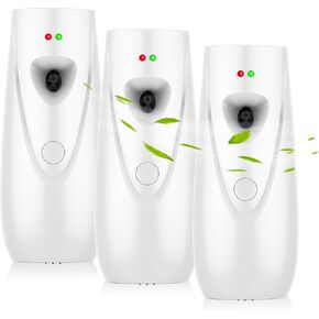 (3-Pack) Automatic Fragrance Dispenser Wall-mounted Aerosol Spray Air Freshener for Hotels, Home, Indoor, Offices, Schools, Restaurants, Commercial Place (003, Brown)