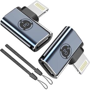 [Apple MFi Certified] Lightning to USB C Charger Adapter,2Pack USB-C Type C Female to Lightning Male Connector for iPhone 14 13 12 11 Pro Max Mini Xr Xs X 8 7 6 5 Support Wall Charger Fast Charging in Kuwait