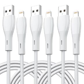 iPhone Charger 6FT 3 Pack, Fast iPhone Charging Cable [Apple MFi Certified] iPhone Chargers Lightning Cable Original for iPhone 14/14Pro/13/13Pro/12/11/11Pro, ipad/AirPods-White