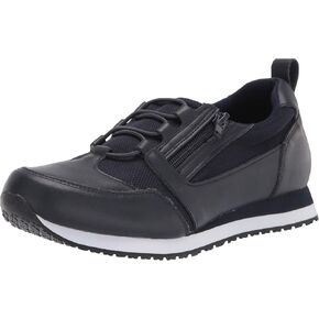 by Easy Street womens Mckinley Clog, Navy Leather/Mesh, 8 US
