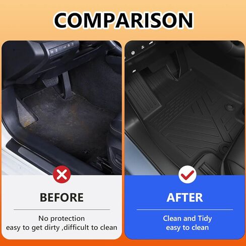 Cargo Mat with Backrest Mat Compatible with 2024 Toyota Grand Highlander Cargo Mat TPE Material Back Seat Protector Replacement for 2024 Toyota Grand Highlander Accessories in Saudi Arabia