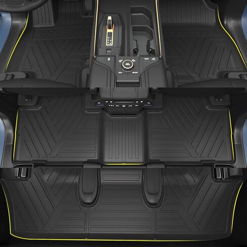 Cargo Mat with Backrest Mat Compatible with 2024 Toyota Grand Highlander Cargo Mat TPE Material Back Seat Protector Replacement for 2024 Toyota Grand Highlander Accessories in Saudi Arabia