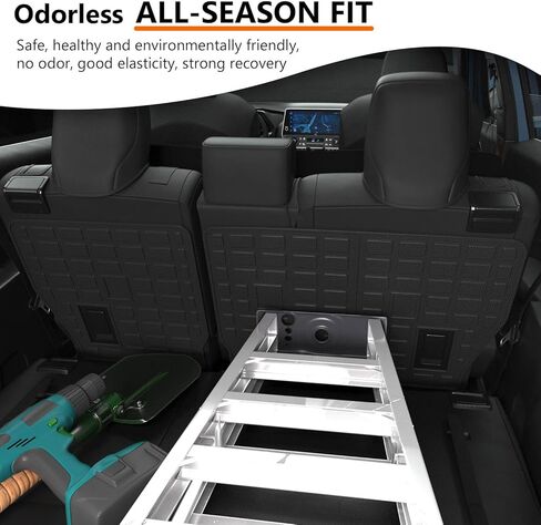 Cargo Mat with Backrest Mat Compatible with 2024 Toyota Grand Highlander Cargo Mat TPE Material Back Seat Protector Replacement for 2024 Toyota Grand Highlander Accessories in Saudi Arabia