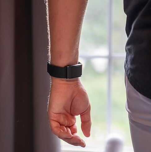 Apple Watch & Whoop Band Combo: Hybrid Athlete Band - Breathable, Odor-Resistant Nylon Strap Compatible with Apple Watch & Whoop 4.0 for Ultimate Comfort and Durability (Black) 42mm, 44mm, 45mm, 49mm in Saudi Arabia