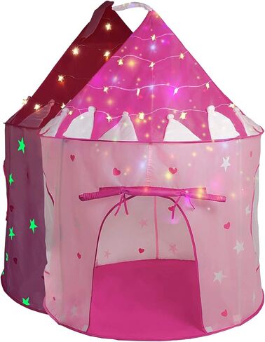 LimitlessFunN Kids Rocket Ship Tent with Star Lights & Carrying Case for Boys & Girls, Indoor & Outdoor in Kuwait