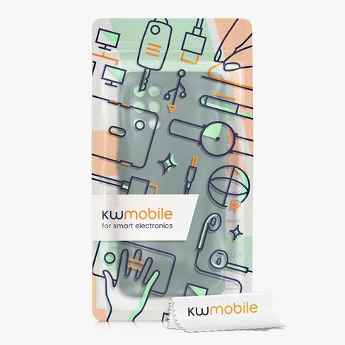 حافظة kwmobile متوافقة مع حافظة OnePlus 8T - غطاء هاتف نحيف واقٍ من السيليكون TPU - أخضر غابة in Saudi Arabia