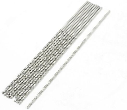 uxcell 20Pcs Twist Drill Bit Set 1.5mm Diamond High Speed Steel (HSS) Straight Shank for Ceramic Jewelry sea Glass, Silver in Saudi Arabia