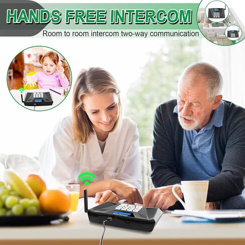 Intercoms Wireless for Home, Upgrade OWNZNN Intercom with Auto Answer, Full Duplex Intercom System Hands-Free, Wireless Intercom System for Home (Only 1 Pack, Requires 2 Units for Communication) in Saudi Arabia