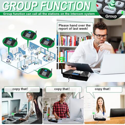 Intercoms Wireless for Home, Upgrade OWNZNN Intercom with Auto Answer, Full Duplex Intercom System Hands-Free, Wireless Intercom System for Home (Only 1 Pack, Requires 2 Units for Communication) in Saudi Arabia