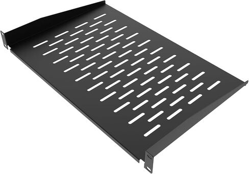 1U Server Rack Shelf 19-Inch Universal Vented Rack Mount Cantilever Server Cabinet Shelf Duty Steel - Weight Capacity 50lb/23kg 12" Deep in Saudi Arabia