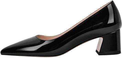 dollkiss Women's Block Heel Pumps Pointed Toe Slip on Heels in Saudi Arabia