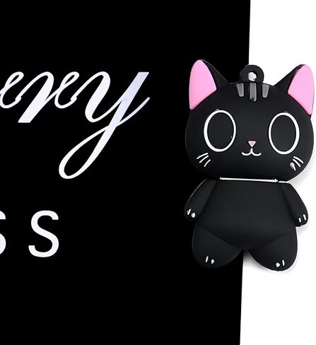 64GB USB 2.0 Flash Drive Cartoon Novelty Cute Cat Memory Stick Silicone Rubber Ainmal Pendrive Black, 64GB-blackcat2.0 in Saudi Arabia