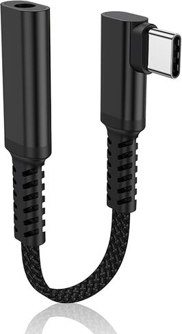 كابل سماعة رأس USB C إلى 3.5 مم، محول دونجل صوت Aux من النوع C ذكر إلى 3.5 مم أنثى، للأجهزة ذات واجهة النوع C (B) in Kuwait