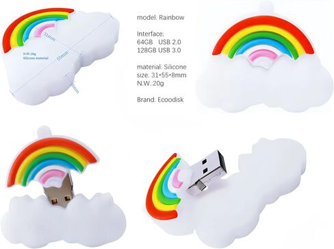 64GB USB 2.0 Flash Drive Cartoon Novelty Cute Cat Memory Stick Silicone Rubber Ainmal Pendrive Black, 64GB-blackcat2.0 in Saudi Arabia