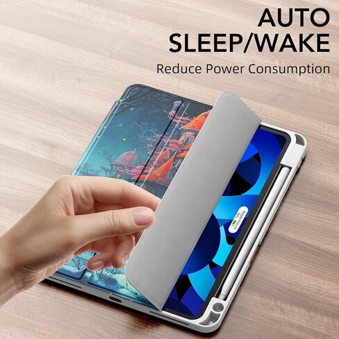 iPad Air 5th Gen Case 2022 / iPad Air 4th Gen Case 2020 10.9/11 Inch-Ai case-Unisex TPU Hard Shell Tablet Case with Tri-Fold Design and Anti-Fingerprint Feature Ultra-Thin Design. in Kuwait
