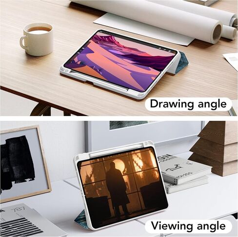 iPad Air 5th Gen Case 2022 / iPad Air 4th Gen Case 2020 10.9/11 Inch-Ai case-Unisex TPU Hard Shell Tablet Case with Tri-Fold Design and Anti-Fingerprint Feature Ultra-Thin Design. in Kuwait