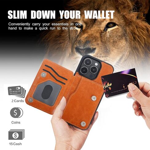 Women Phone Wallet Case Compatible for iPhone 14 Pro with Card Holder,Premuim Leather with Lace Flowers Pattren add Charms,Easily 3 Cards,Kickstand,Raised Coner Protections(Black,6.1inch) in Saudi Arabia