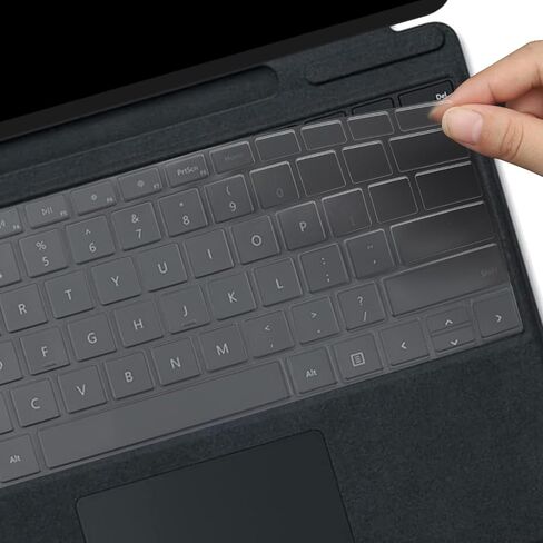 غطاء لوحة المفاتيح لجهاز Microsoft Surface Pro 10 13 بوصة 2024 وSurface Pro 9/8 13 بوصة i5 i7 (2022-2021) وSurface Pro X 13 بوصة (2020-2019) ملحقات حماية لوحة مفاتيح الكمبيوتر المحمول مقاس 13 بوصة - TPU in Saudi Arabia