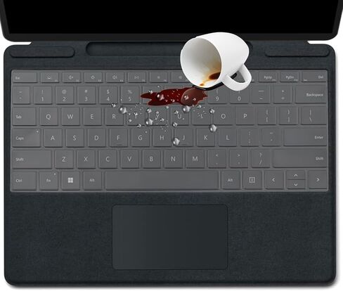 غطاء لوحة المفاتيح لجهاز Microsoft Surface Pro 10 13 بوصة 2024 وSurface Pro 9/8 13 بوصة i5 i7 (2022-2021) وSurface Pro X 13 بوصة (2020-2019) ملحقات حماية لوحة مفاتيح الكمبيوتر المحمول مقاس 13 بوصة - TPU in Saudi Arabia