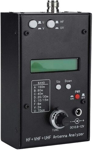 محلل هوائي AW07A HF + VHF + UHF، احترافي 1-9.9 SWR مقياس هوائي L/C اختبار محلل مقاومة الترددات اللاسلكية in Kuwait