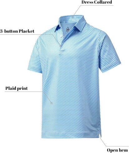 DEOLAX Mens Polo Shirts Fashion Print Mens Golf Shirt Dry Fit Mens Golf Polo Short Sleeve Quick Dry Funny Golf Shirt for Men in Saudi Arabia