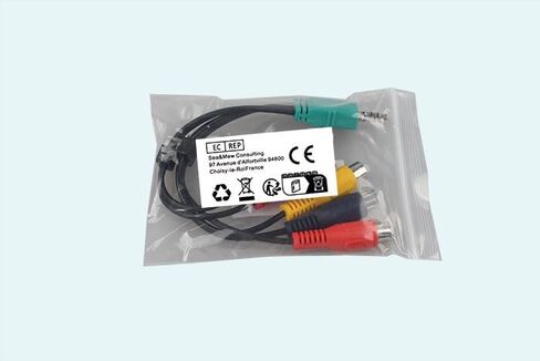 بديل لمحول مكونات التلفزيون، 0.2 متر 3.5 ملم ذكر 2.5 ملم ذكر إلى 5 RCA أنثى التوصيل كابل محول الصوت والفيديو AV لتلفزيون LED LCD in Kuwait