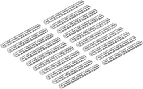 DMiotech 20 Pack M8 x 30mm Fully Threaded Rod 304 Stainless Steel Right Hand Threads Rod Bar Studs Clamps and U-Bolts in Saudi Arabia