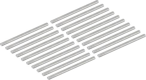 DMiotech 20 Pack M8 x 30mm Fully Threaded Rod 304 Stainless Steel Right Hand Threads Rod Bar Studs Clamps and U-Bolts in Saudi Arabia