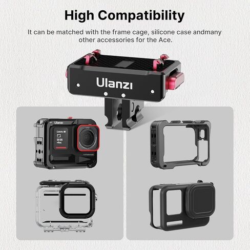 Ulanzi Quick Release Mount, Snap-On Magnetic 2 Prong Mount and 1/4 Thread Mount for Insta360 ACE/ACE PRO in Saudi Arabia