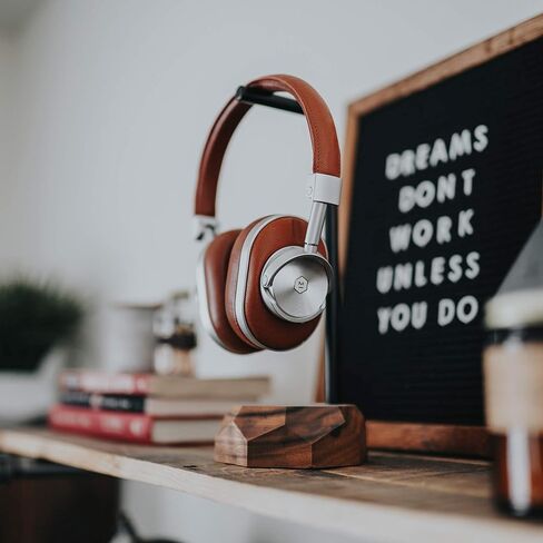 Oakywood Geometric Solid Wood Headphone Stand Gaming Headsets Holder Hanger (Oak) in Saudi Arabia