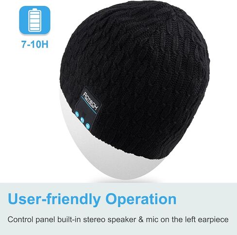 Bluetooth Beanie Hat Wireless Headphones Hands Free Stocking Stuffers in Kuwait
