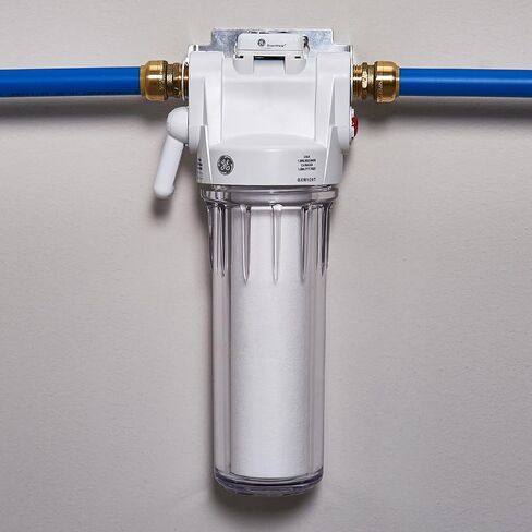 GE Whole House Water Filtration System | Reduces Sediment, Rust & More | Install Kit & Accessories Included | Filter Not Included | Replace Filter (FTHPM, FTHTM, FTHLM) Every 3 Months | GXWH50M in Saudi Arabia