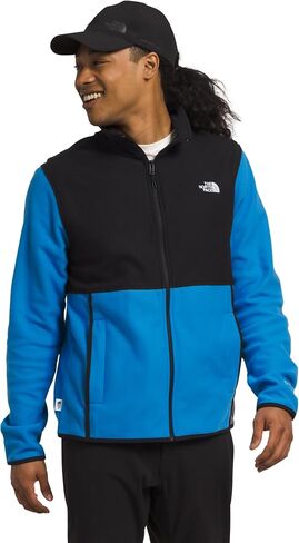THE NORTH FACE Men's Alpine Polartec 100 Jacket, Shady Blue/TNF Black, Medium in Saudi Arabia