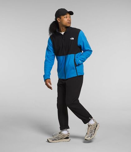 THE NORTH FACE Men's Alpine Polartec 100 Jacket, Shady Blue/TNF Black, Medium in Saudi Arabia