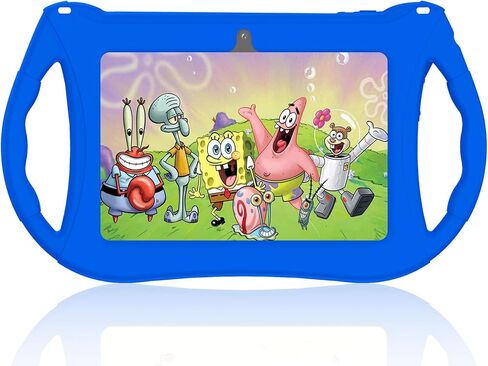 Kids Tablet, 7 inch Tablet for Kids 6GB RAM 32GB ROM Android 13 Toddler Tablet with Bluetooth, WiFi, GMS, Parental Control, Dual Camera, Shockproof Case, Educational, Games (Dark Blue) in Saudi Arabia