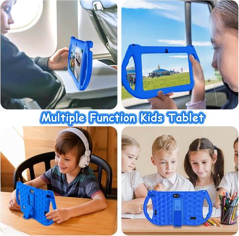 Kids Tablet, 7 inch Tablet for Kids 6GB RAM 32GB ROM Android 13 Toddler Tablet with Bluetooth, WiFi, GMS, Parental Control, Dual Camera, Shockproof Case, Educational, Games (Dark Blue) in Saudi Arabia