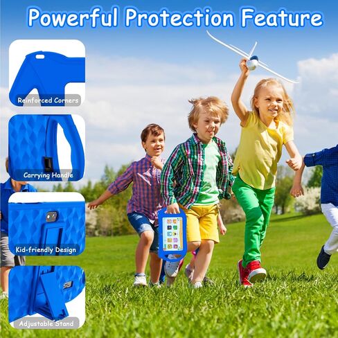 Kids Tablet, 7 inch Tablet for Kids 6GB RAM 32GB ROM Android 13 Toddler Tablet with Bluetooth, WiFi, GMS, Parental Control, Dual Camera, Shockproof Case, Educational, Games (Dark Blue) in Saudi Arabia