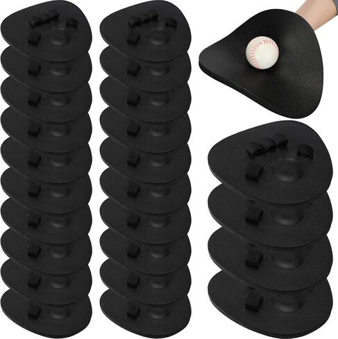 Baseball Training Glove Foam Fielding Trainer Infield Training Gloves Baseball Fielding Gloves for Quick Hands Batting Training Practice Two Hands, Black Color in Kuwait