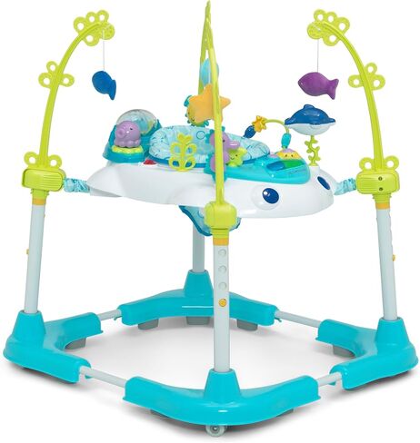 Delta Children Deluxe Bounceroo Learn2Walk Balancer Baby Walker, Blue Ocean Adventure in Saudi Arabia