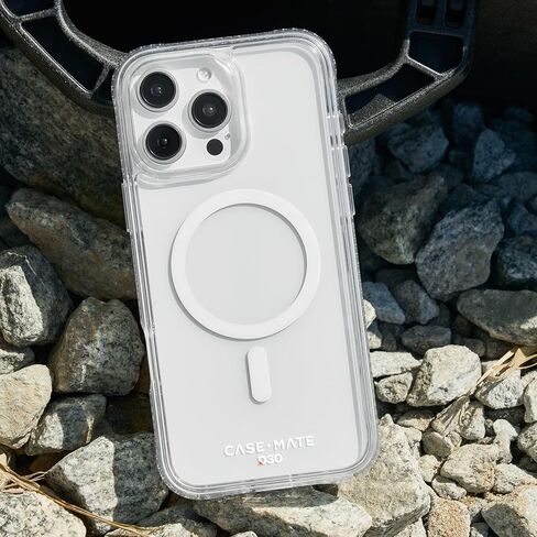 Case-Mate iPhone 16 Pro Case [Compatible with MagSafe] Tough Shockproof Phone Case with 16ft D3O Drop Protection - Premium Rugged Cover for iPhone 16 Pro - Clear in Saudi Arabia