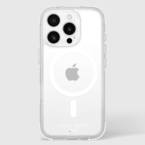 Case-Mate iPhone 16 Pro Case [Compatible with MagSafe] Tough Shockproof Phone Case with 16ft D3O Drop Protection - Premium Rugged Cover for iPhone 16 Pro - Clear in Saudi Arabia