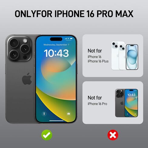 حافظة RAPRIC لهاتف iPhone 16 Pro Max متوافقة مع MagSafe، حافظة غير قابلة للانزلاق وفائقة النحافة لهاتف iPhone 16 Pro Max مع ملمس بدون حافظة، حافظة هندسية فنية، حافظة منسوجة من ألياف الأراميد مضادة للخدش، 6.9 بوصة in Saudi Arabia
