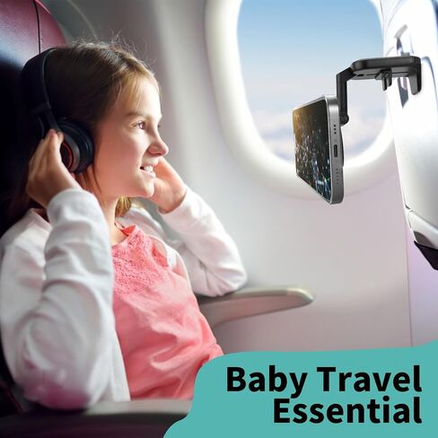 Airplane Phone Holder Travel Essentials, Universal Hands-Free Plane Phone Mount for MagSafe Accessories, Pocket Size Must Have Accessories for iPhone 15 14 13 12 Series & Magsafe Case in Saudi Arabia