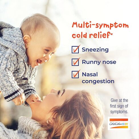Boiron ColdCalm Baby 40 Count Bundle - Single-Use Drops for Relief from Cold Symptoms of Sneezing, Runny Nose, and Nasal Congestion - Sterile, Non-Drowsy Calm (8 Packets with 5 Liquid Doses) in Saudi Arabia