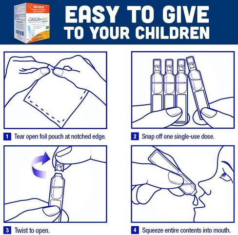 Boiron ColdCalm Baby 40 Count Bundle - Single-Use Drops for Relief from Cold Symptoms of Sneezing, Runny Nose, and Nasal Congestion - Sterile, Non-Drowsy Calm (8 Packets with 5 Liquid Doses) in Saudi Arabia